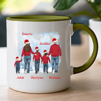 Kubek personalizowany świąteczny dla rodziny #814