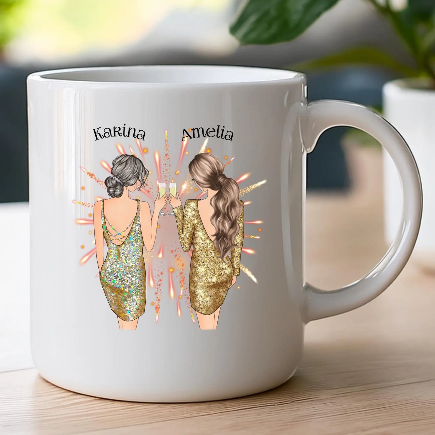 Kubek personalizowany dla przyjaciółek - sylwester #124