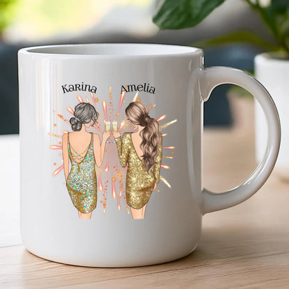 Kubek personalizowany dla przyjaciółek - sylwester #124