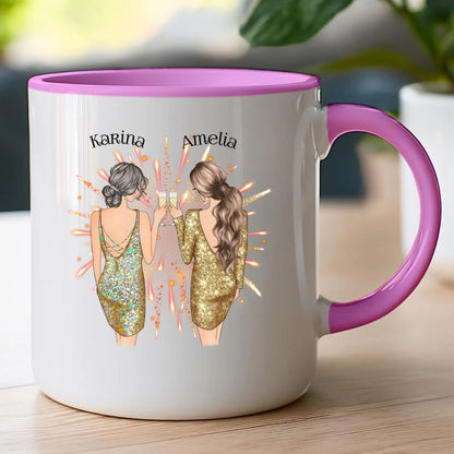 Kubek personalizowany dla przyjaciółek - sylwester #124
