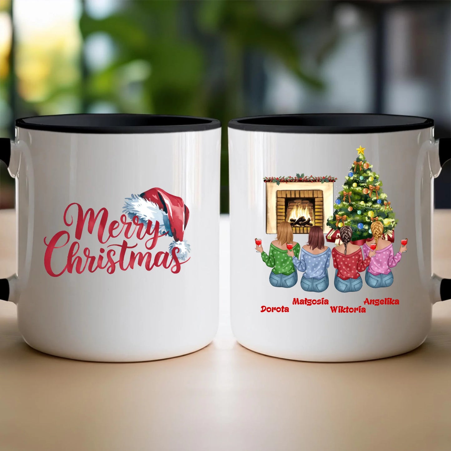 Kubek personalizowany świąteczny dla przyjaciółek #129