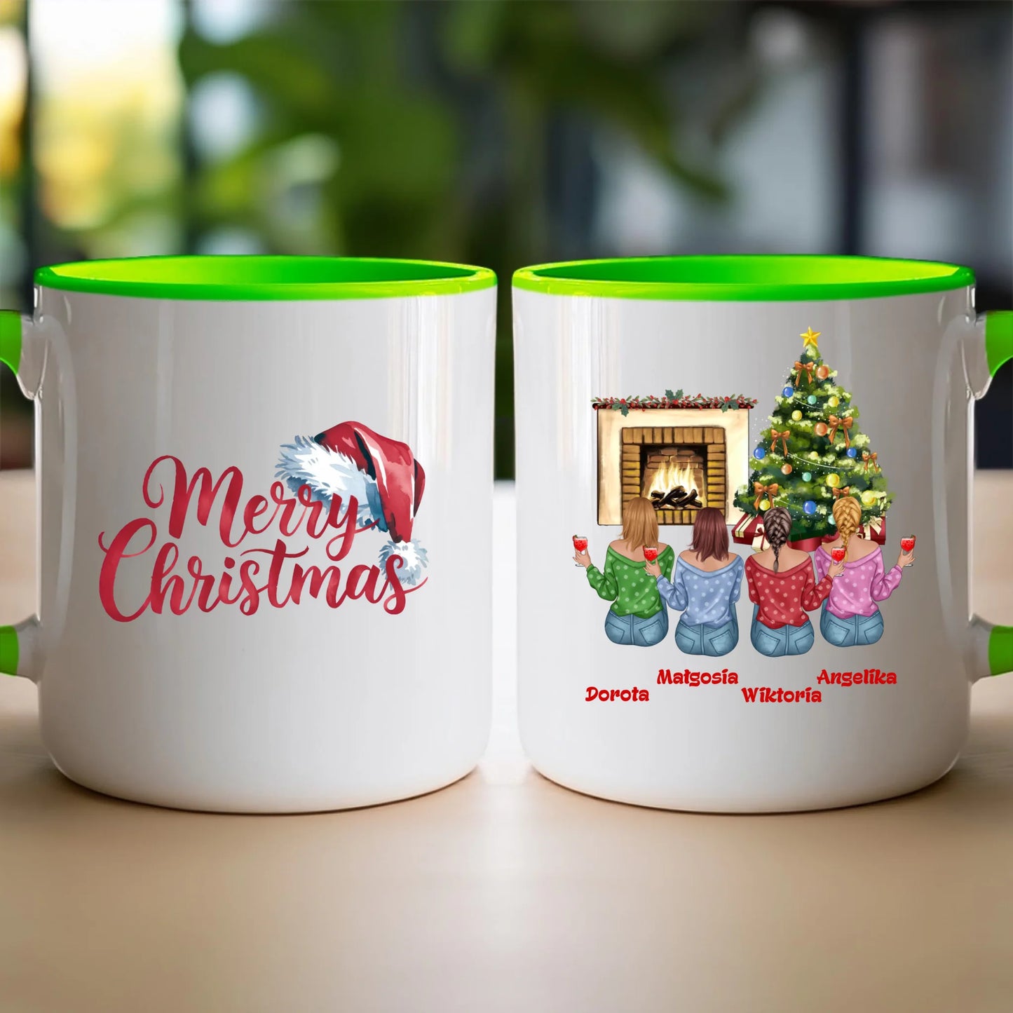 Kubek personalizowany świąteczny dla przyjaciółek #129
