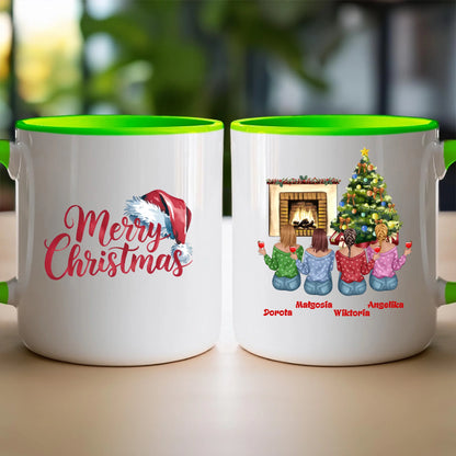Kubek personalizowany świąteczny dla przyjaciółek #129