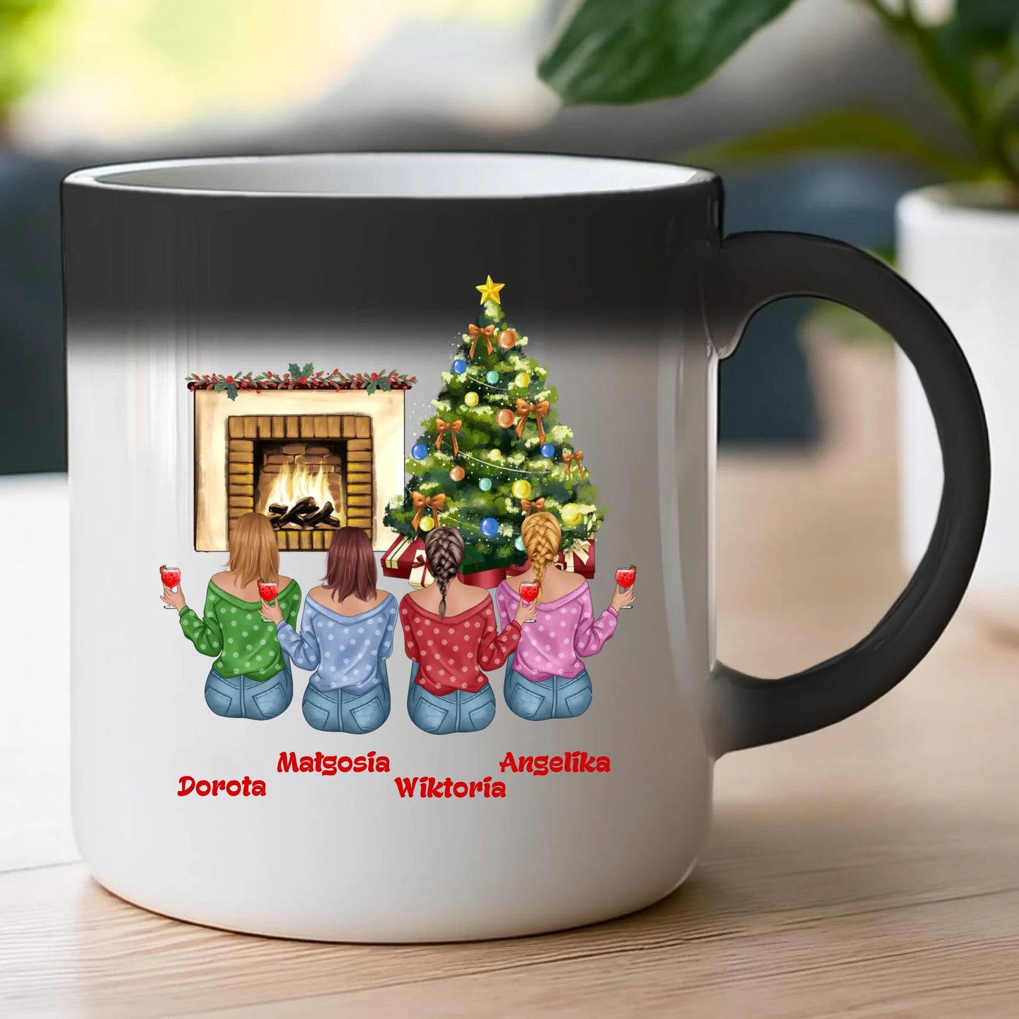 Kubek personalizowany świąteczny dla przyjaciółek #129