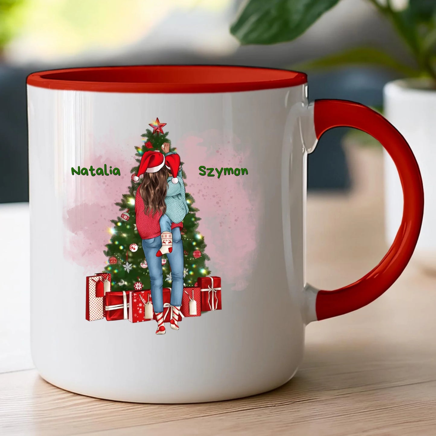 Kubek personalizowany świąteczny dla mamy #301