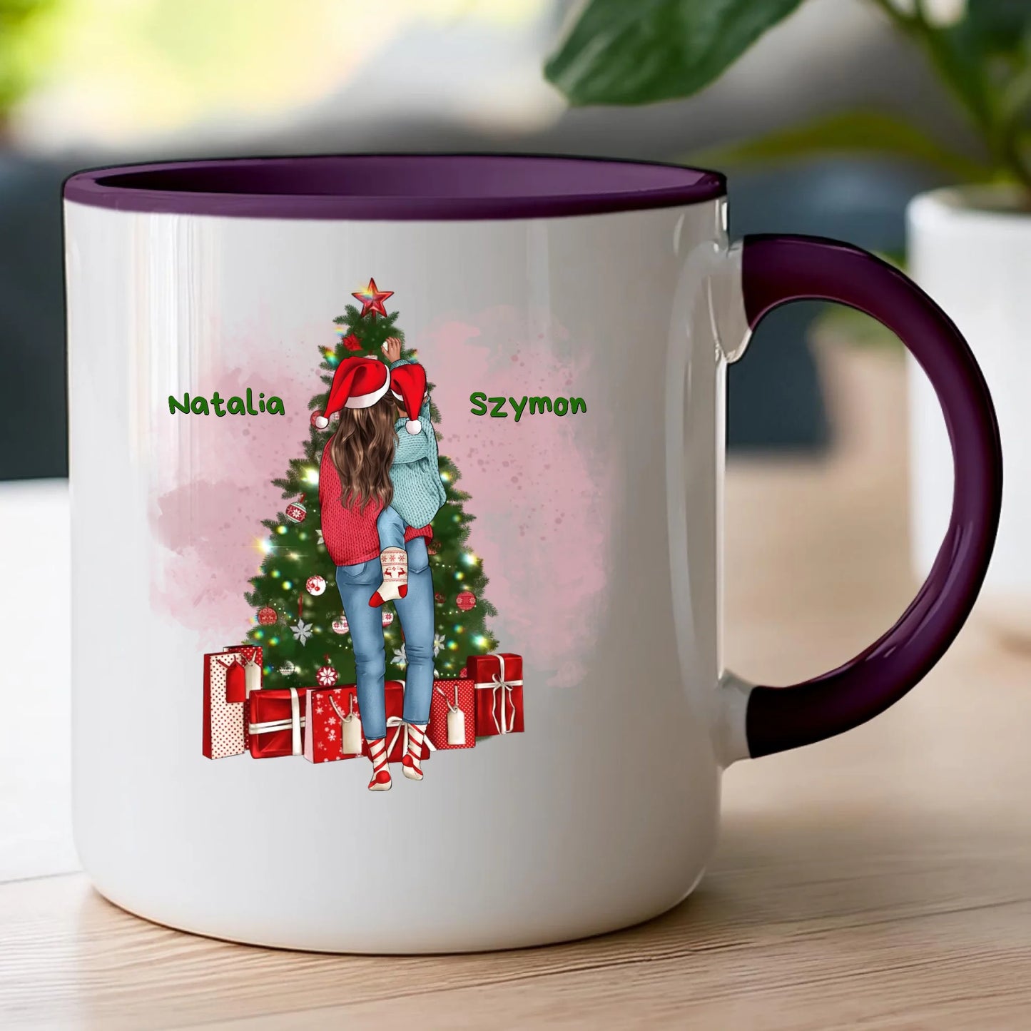 Kubek personalizowany świąteczny dla mamy #301