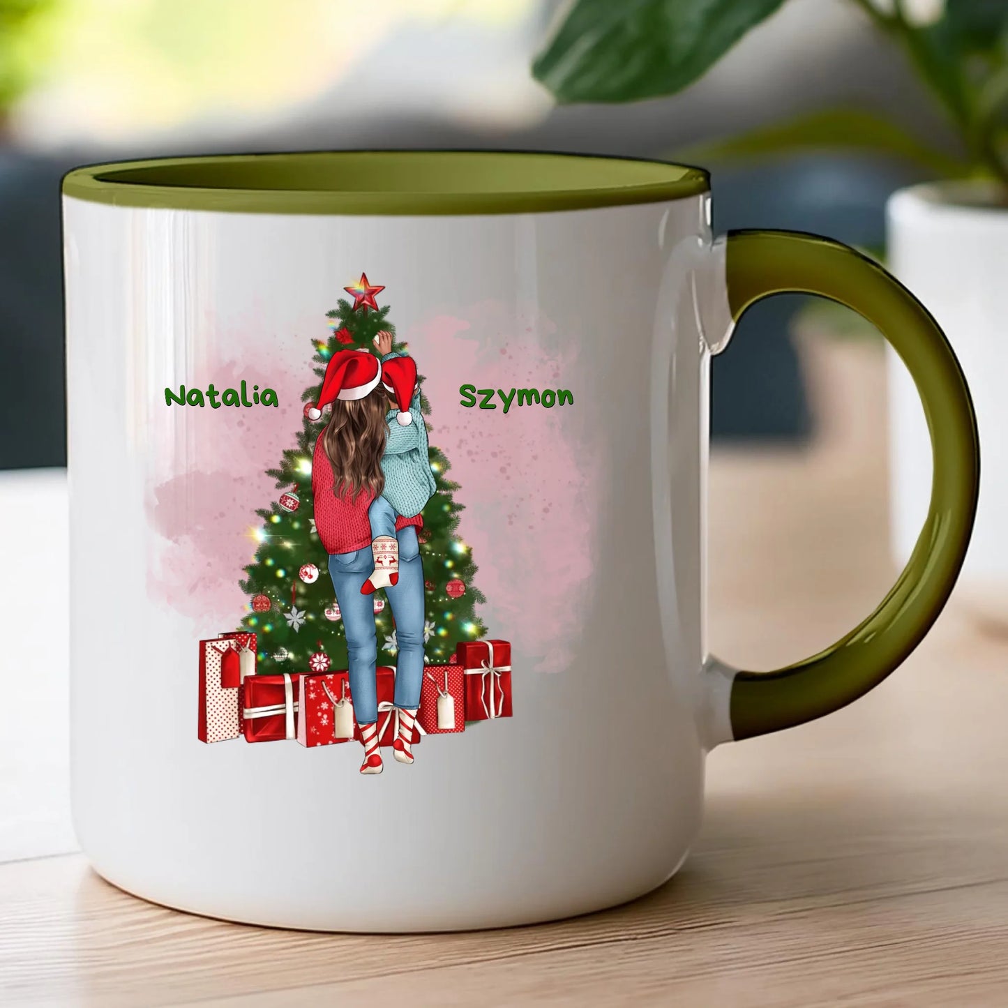 Kubek personalizowany świąteczny dla mamy #301