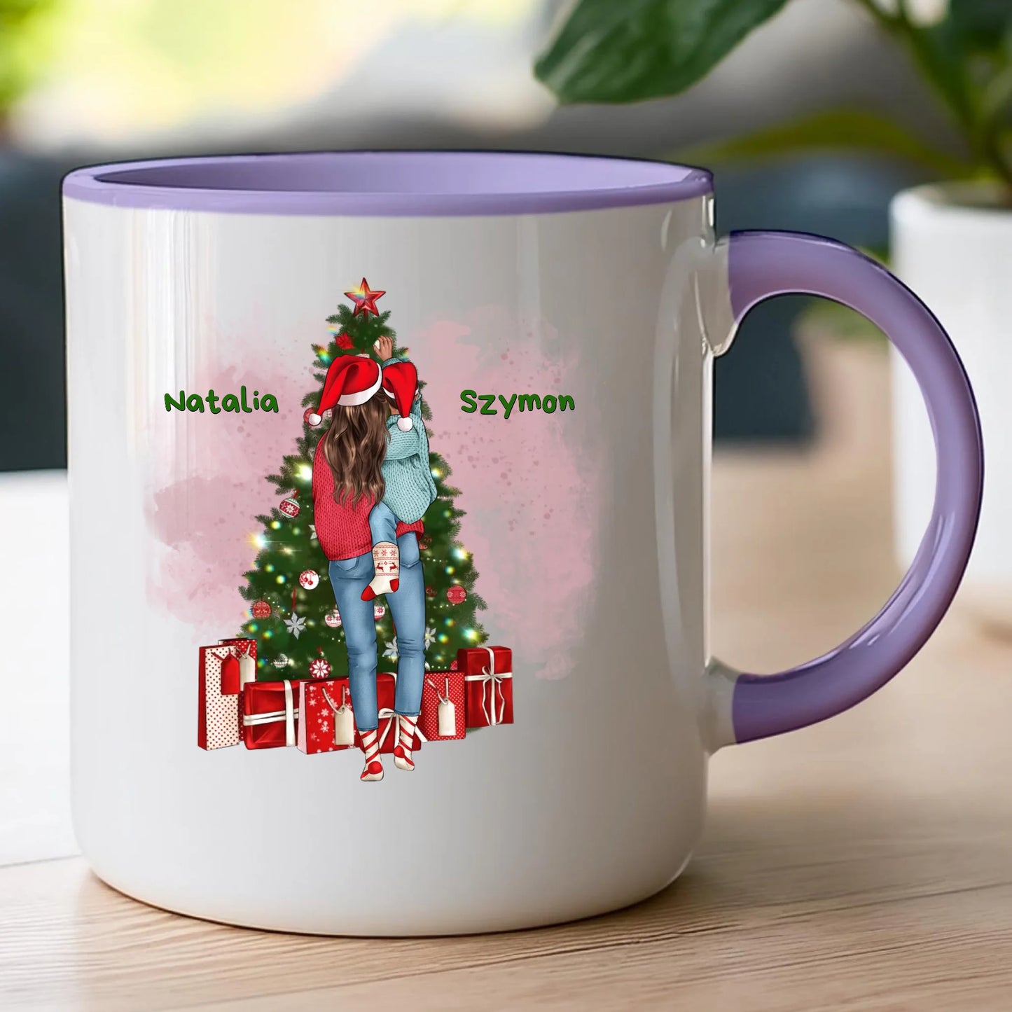 Kubek personalizowany świąteczny dla mamy #301