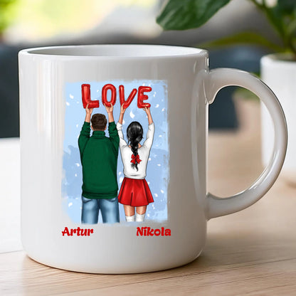 Kubek personalizowany świąteczny dla par #53