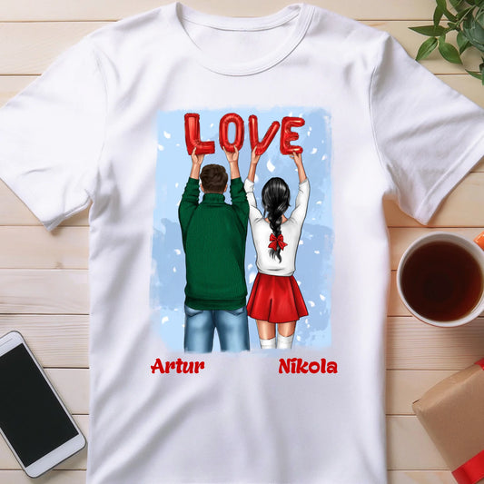 Koszulka personalizowana świąteczna dla par #53
