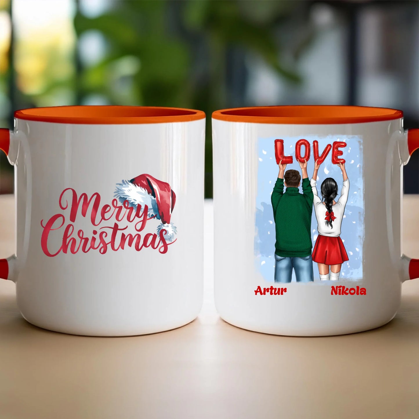 Kubek personalizowany świąteczny dla par #53