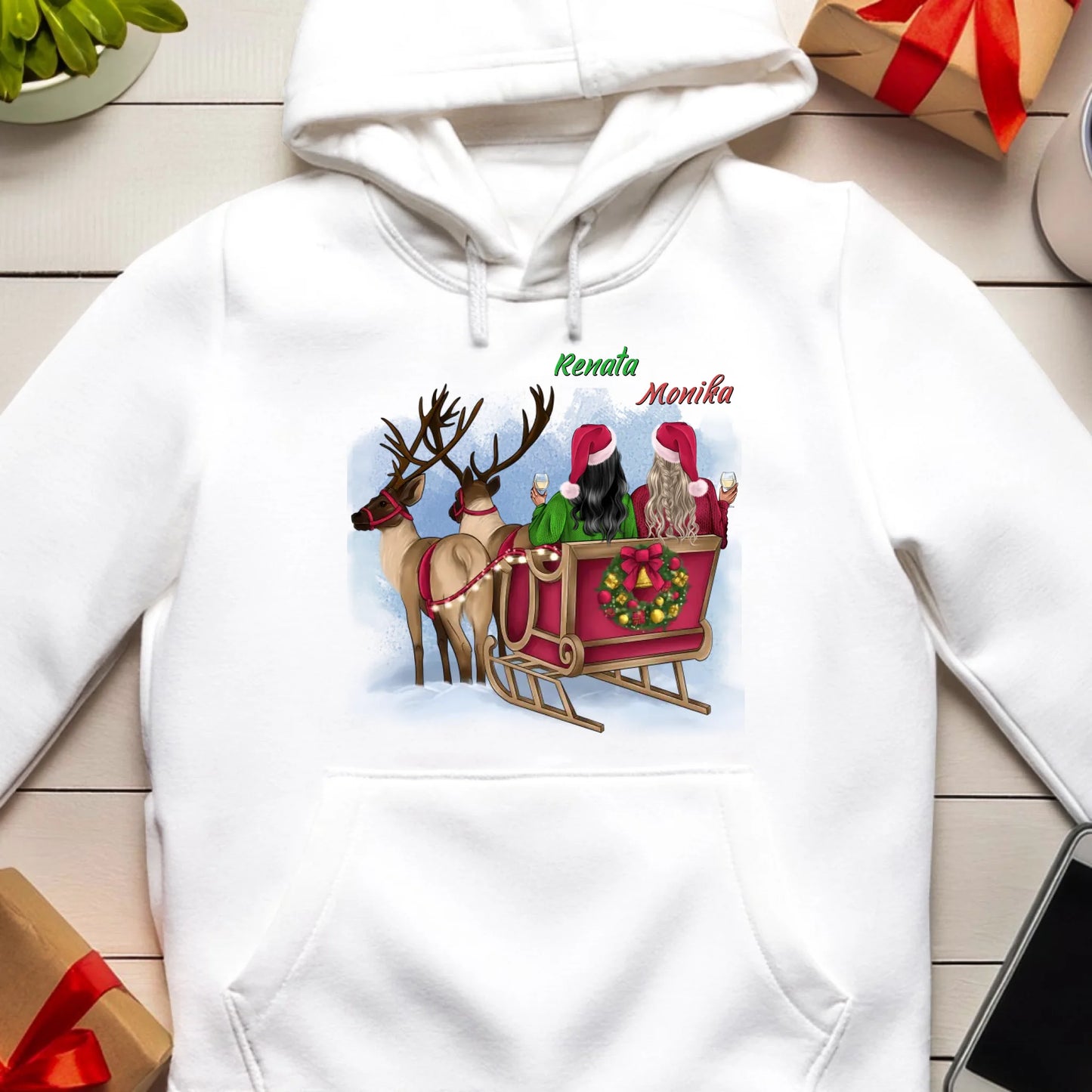 Bluza personalizowana świąteczna dla przyjaciółek #125