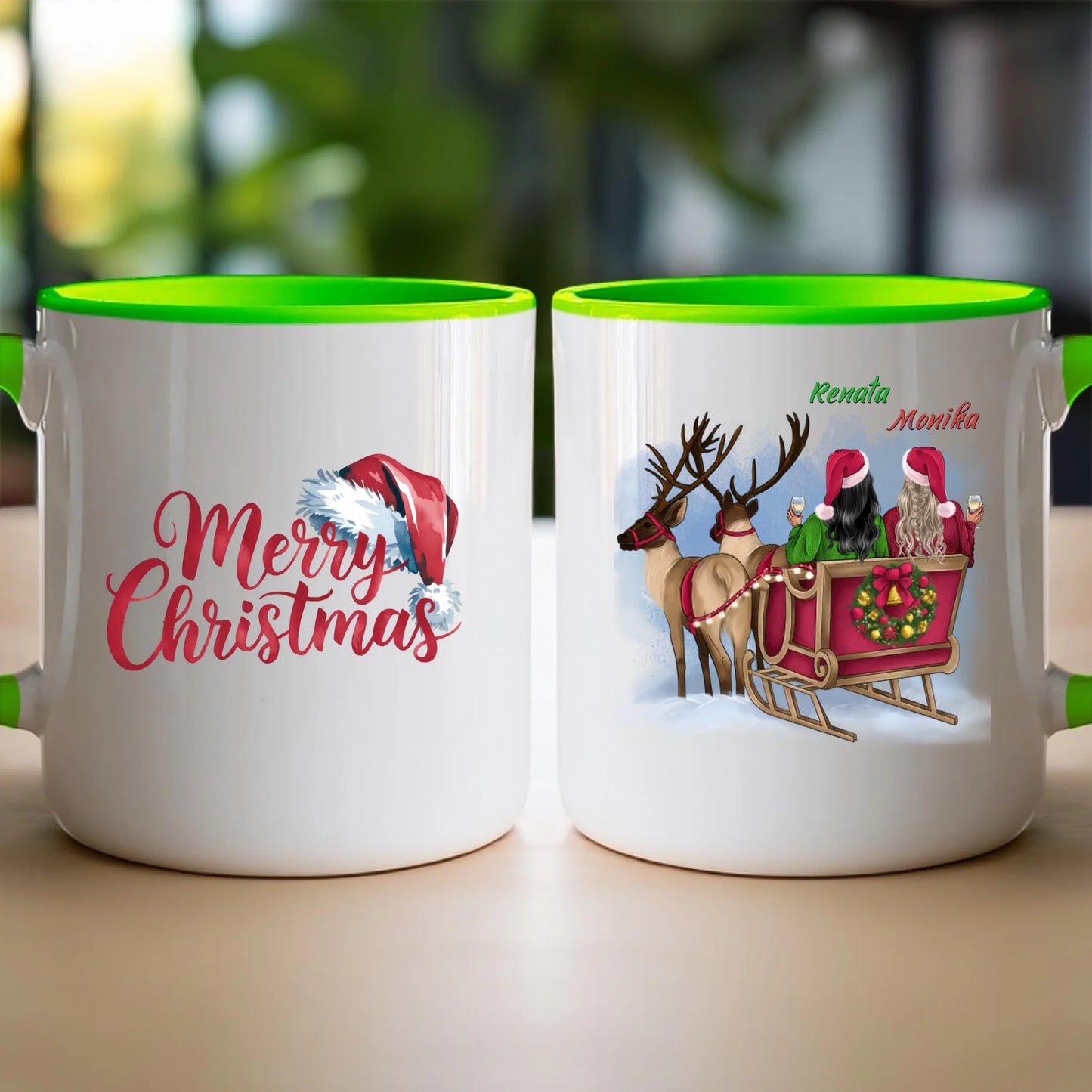 Kubek personalizowany świąteczny dla przyjaciółek #125