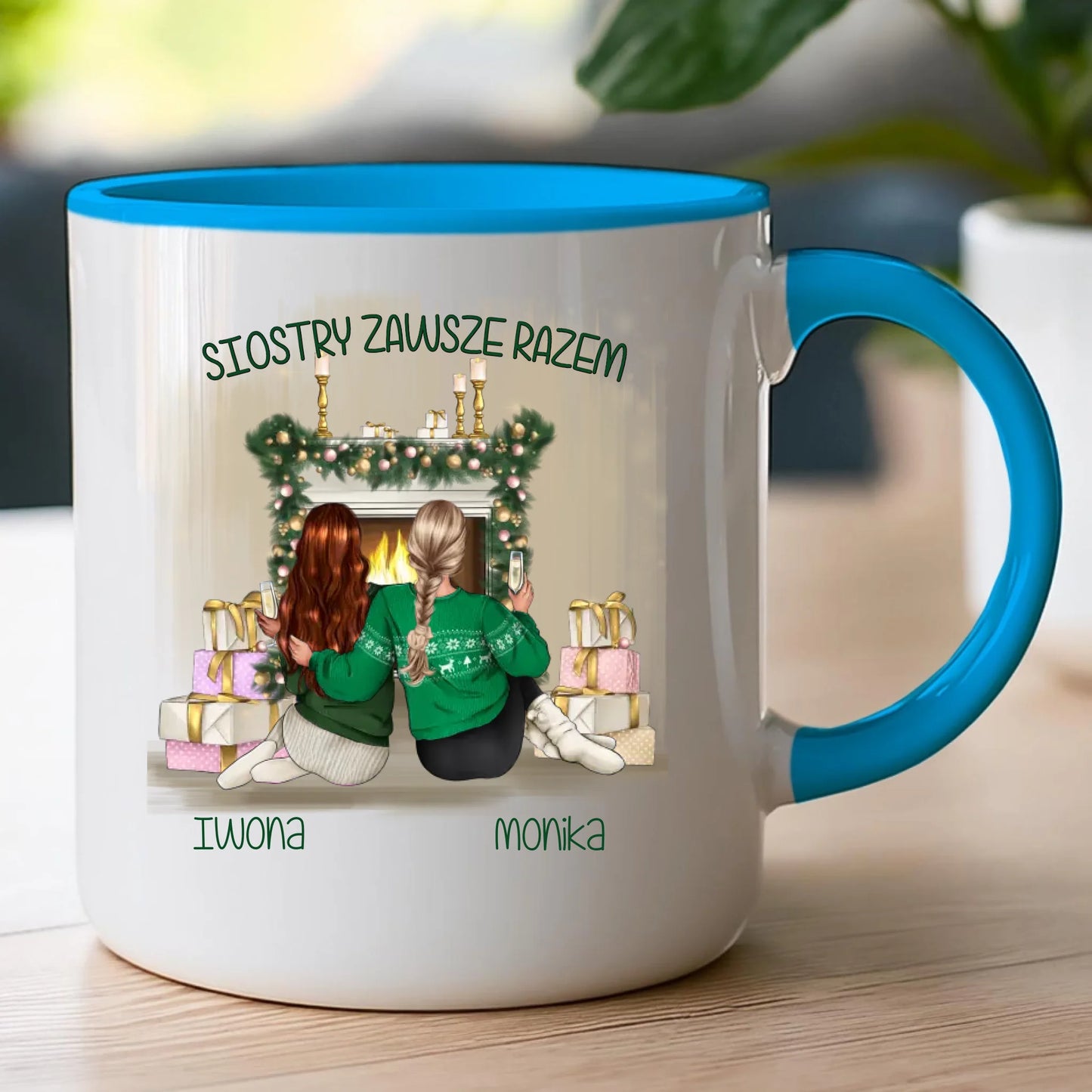 Kubek personalizowany świąteczny dla siostry #1050