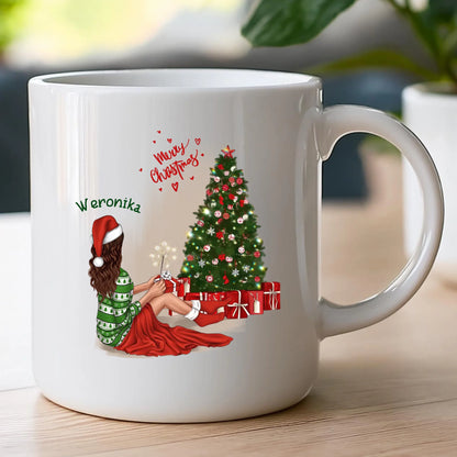 Kubek personalizowany świąteczny dla kobiety #512