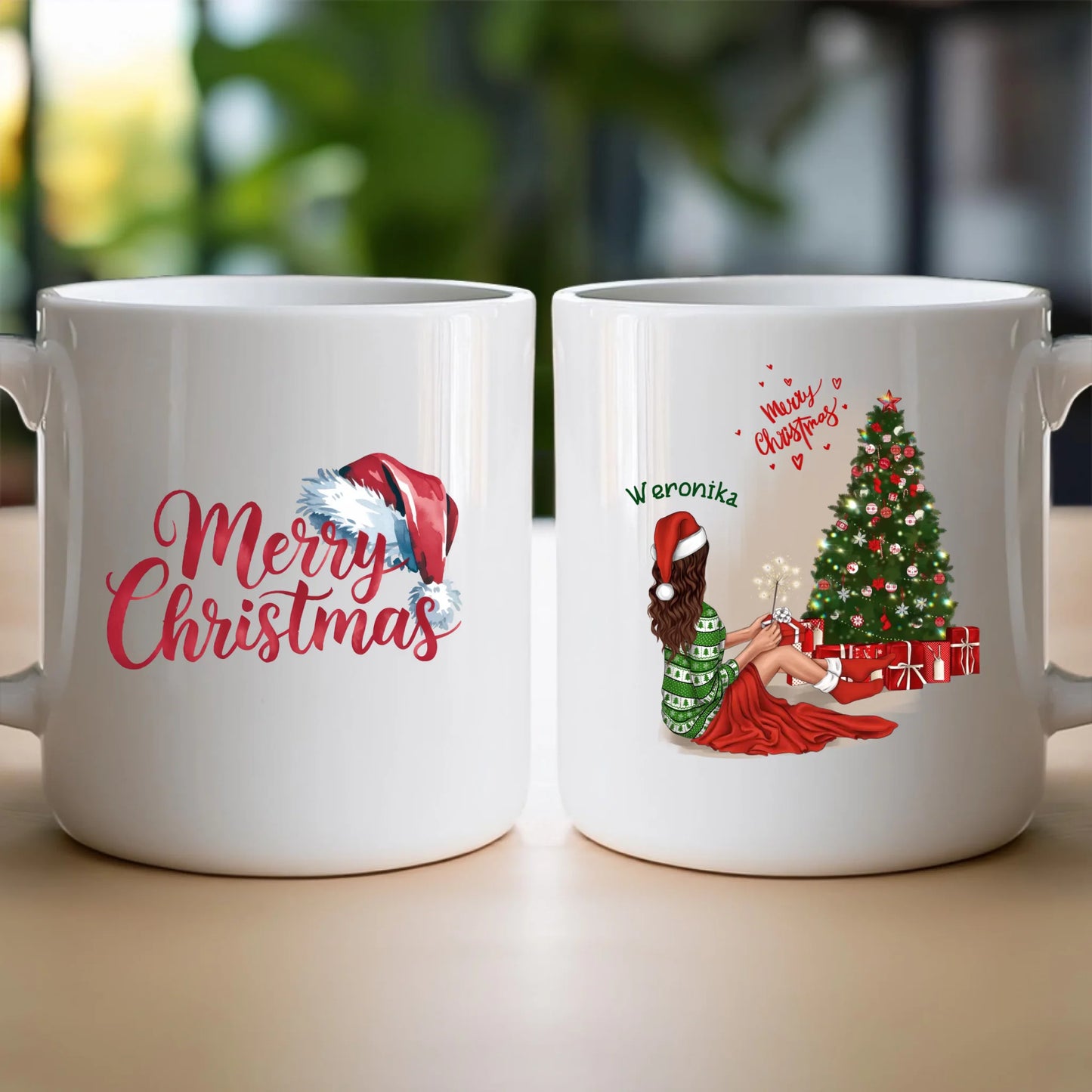 Kubek personalizowany świąteczny dla kobiety #512