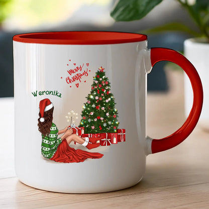 Kubek personalizowany świąteczny dla kobiety #512