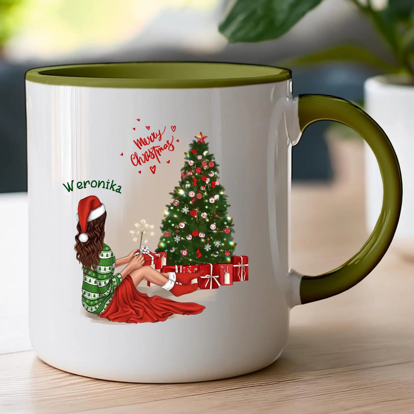 Kubek personalizowany świąteczny dla kobiety #512