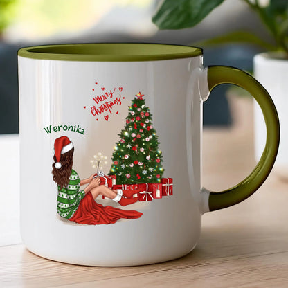 Kubek personalizowany świąteczny dla kobiety #512