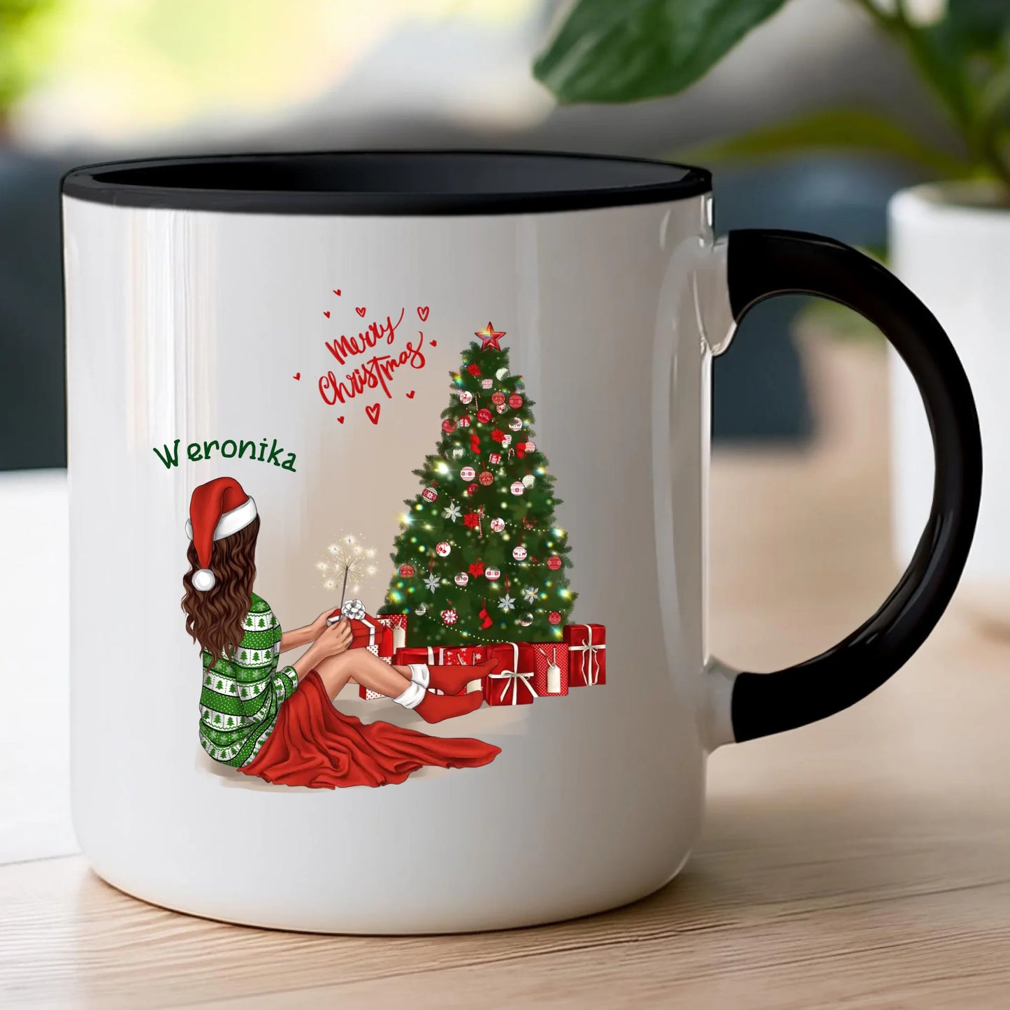 Kubek personalizowany świąteczny dla kobiety #512