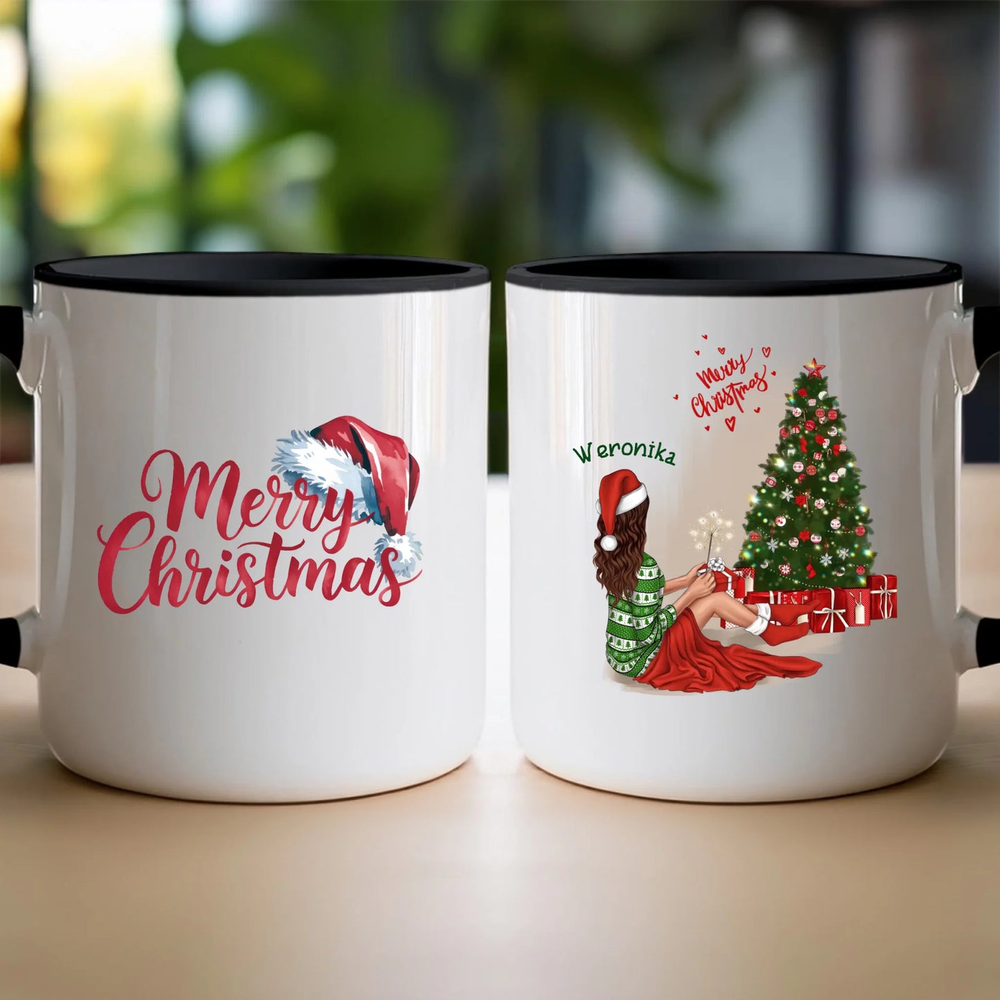 Kubek personalizowany świąteczny dla kobiety #512