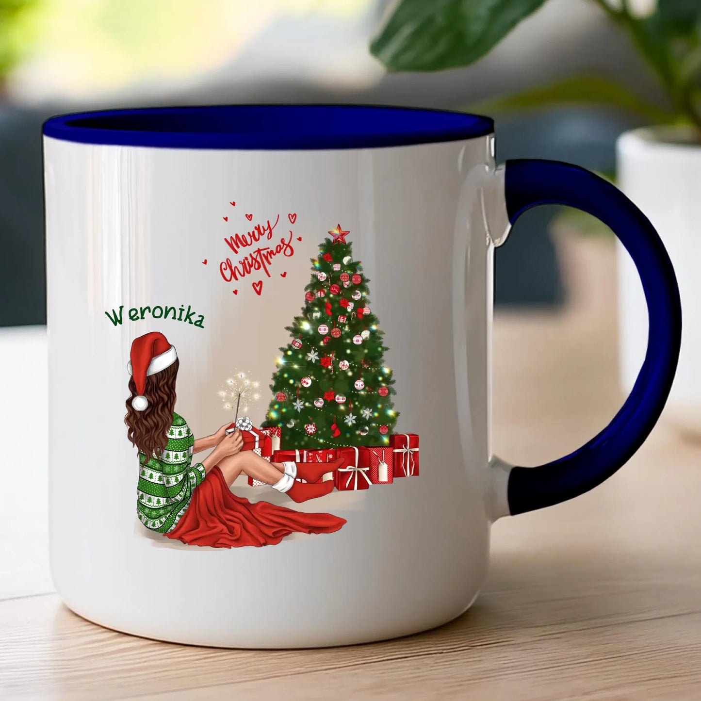 Kubek personalizowany świąteczny dla kobiety #512