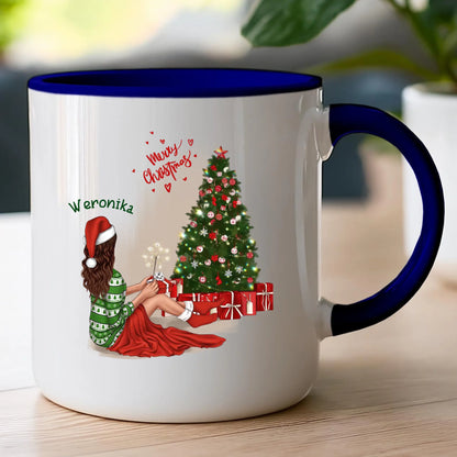 Kubek personalizowany świąteczny dla kobiety #512