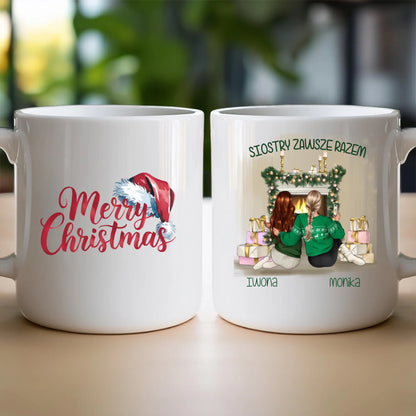 Kubek personalizowany świąteczny dla siostry #1050