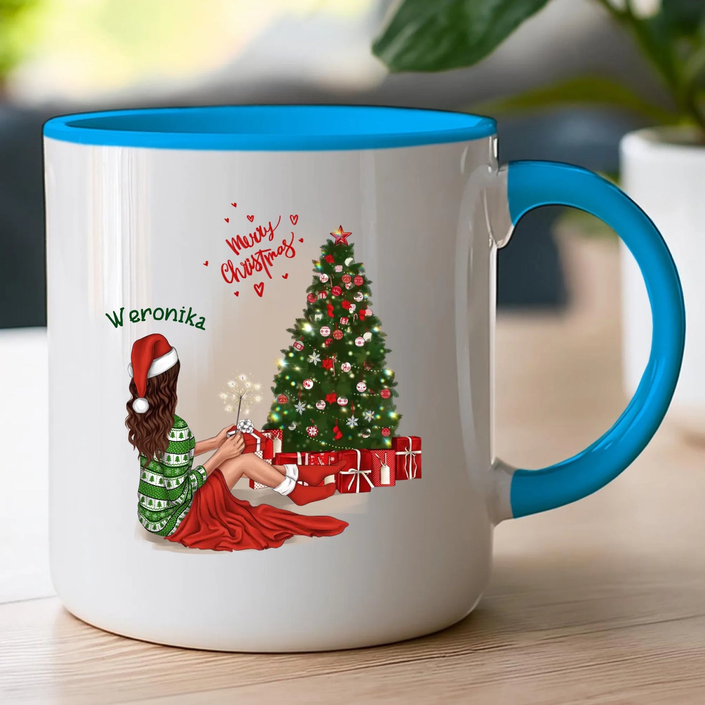 Kubek personalizowany świąteczny dla kobiety #512