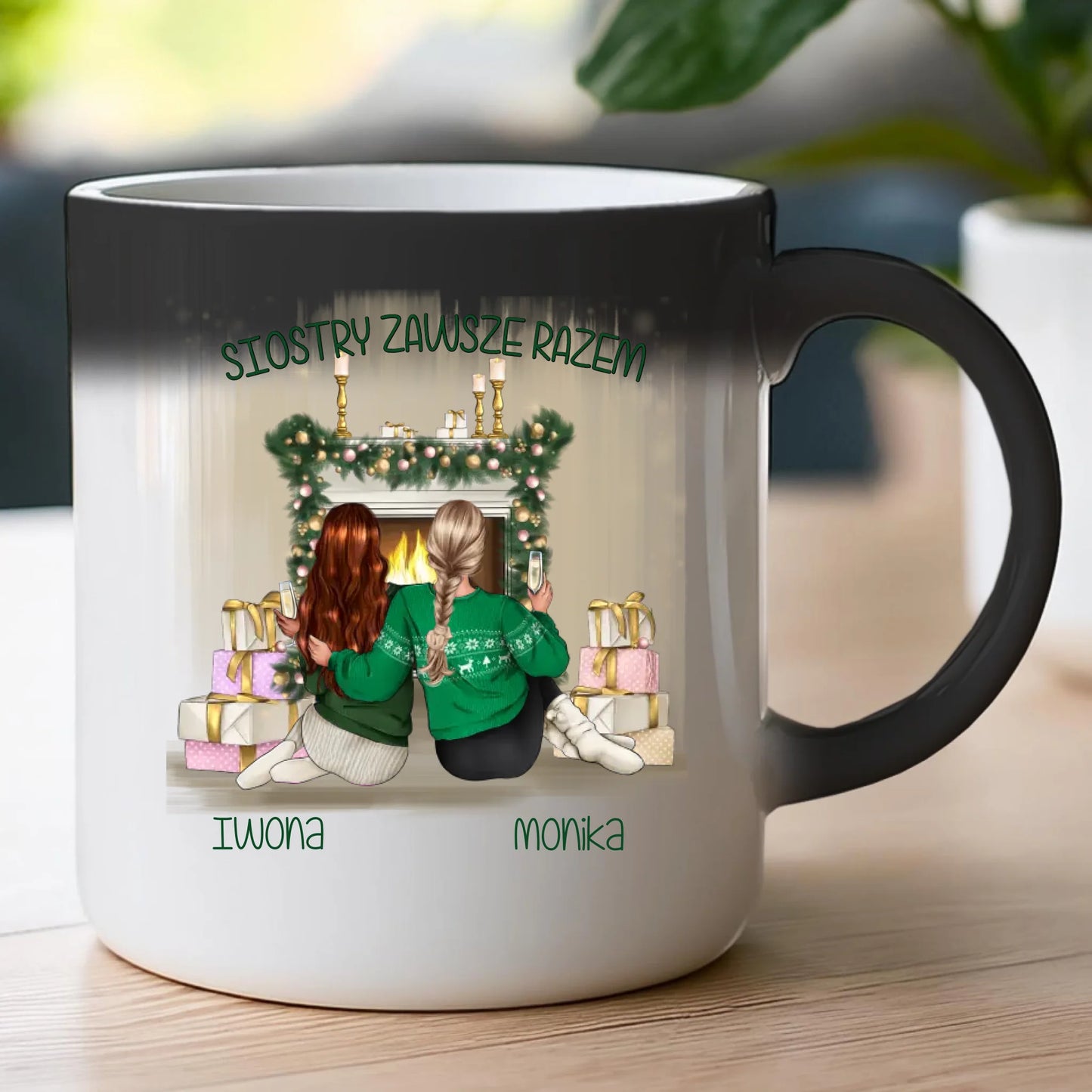 Kubek personalizowany świąteczny dla siostry #1050