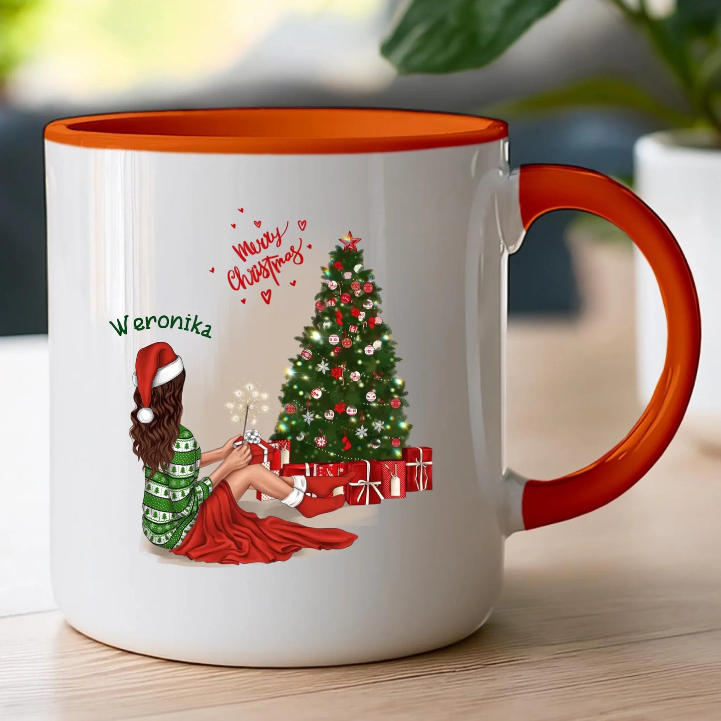 Kubek personalizowany świąteczny dla kobiety #512