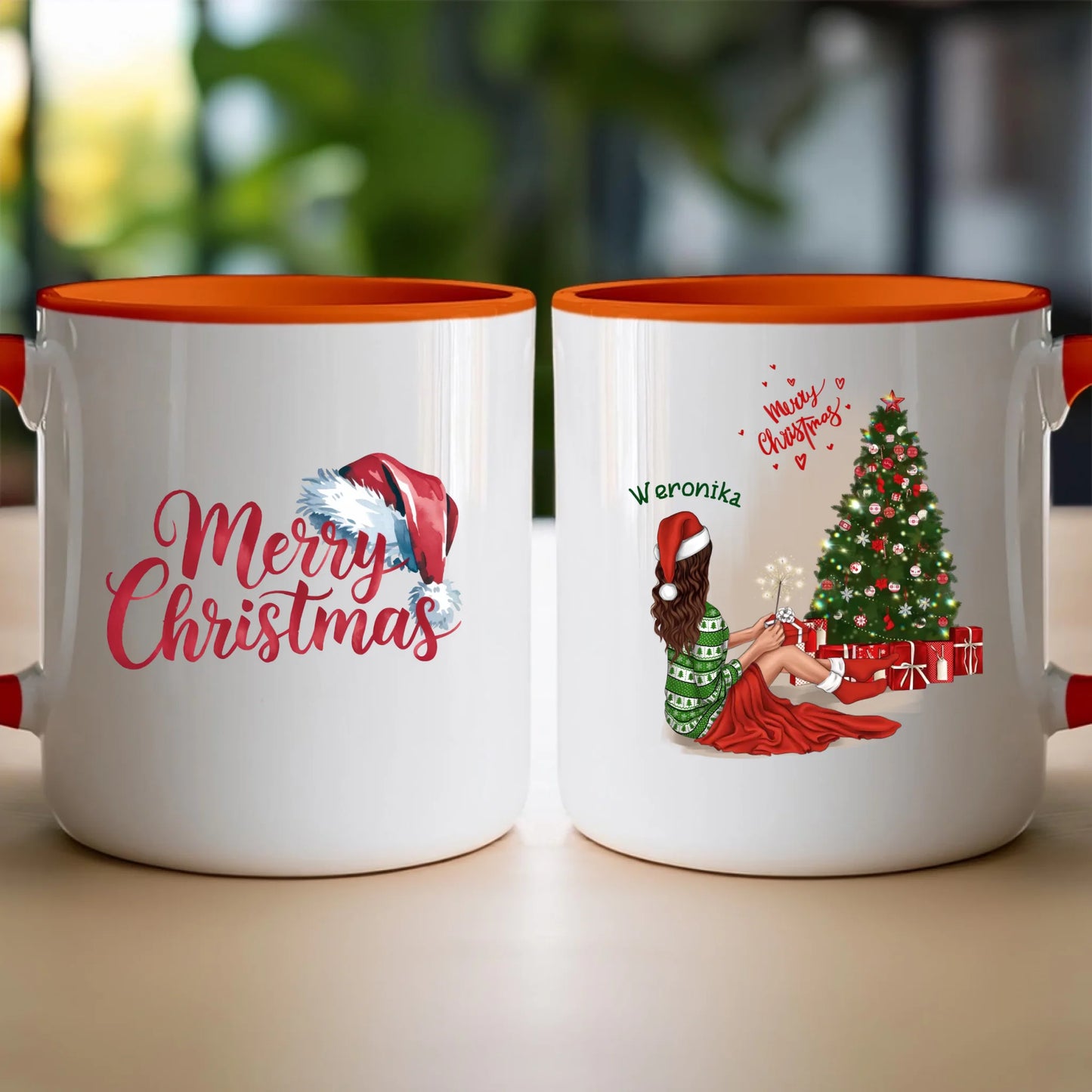 Kubek personalizowany świąteczny dla kobiety #512
