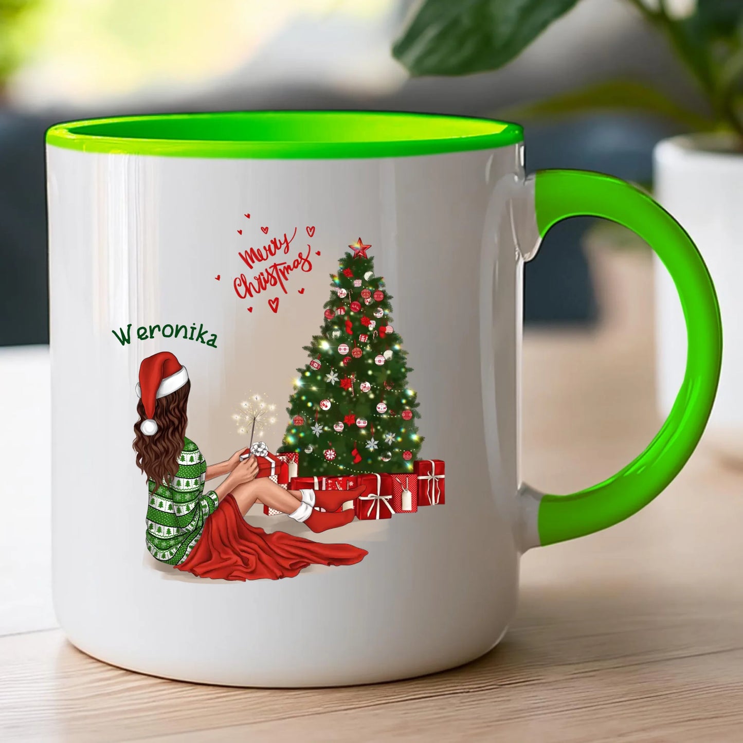 Kubek personalizowany świąteczny dla kobiety #512