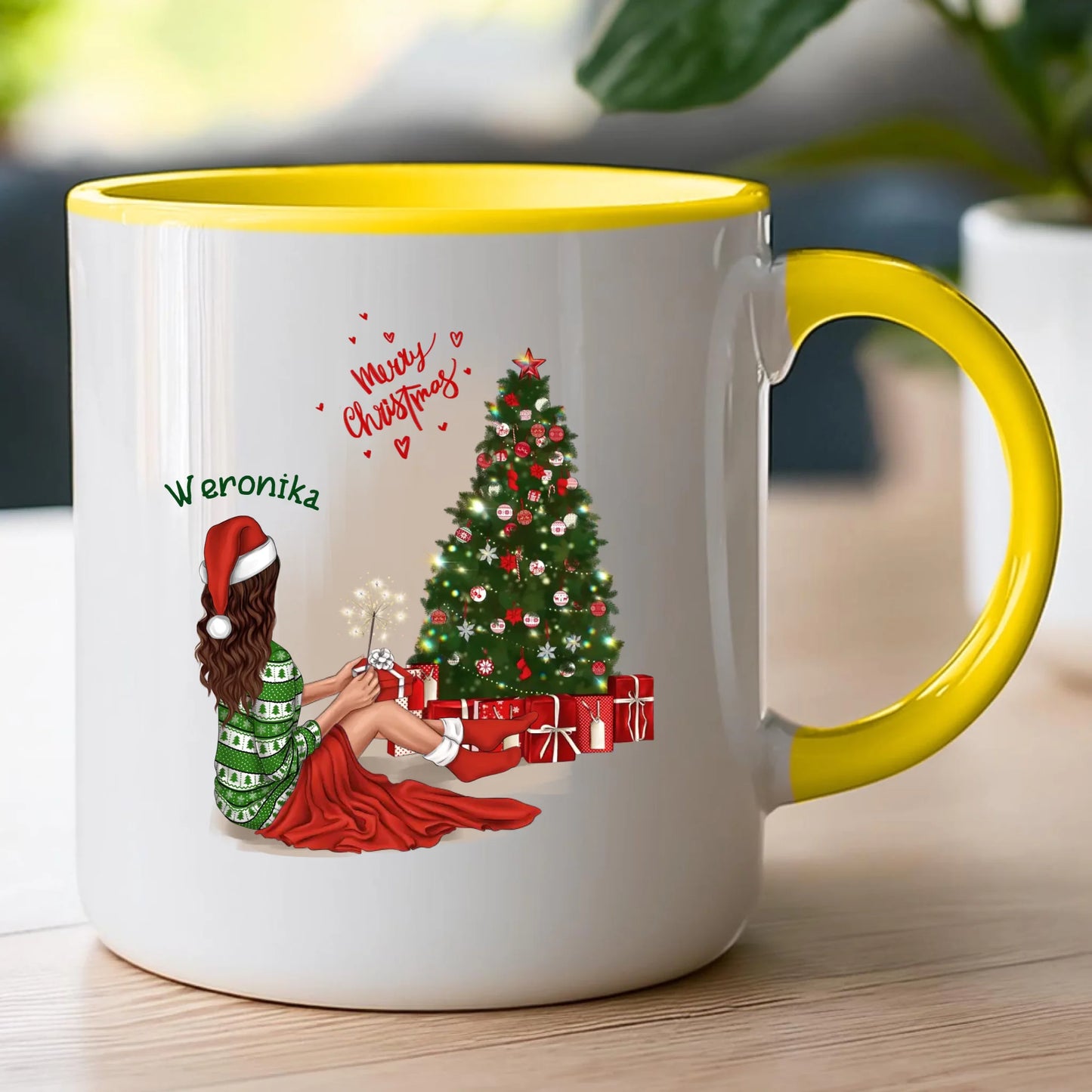 Kubek personalizowany świąteczny dla kobiety #512