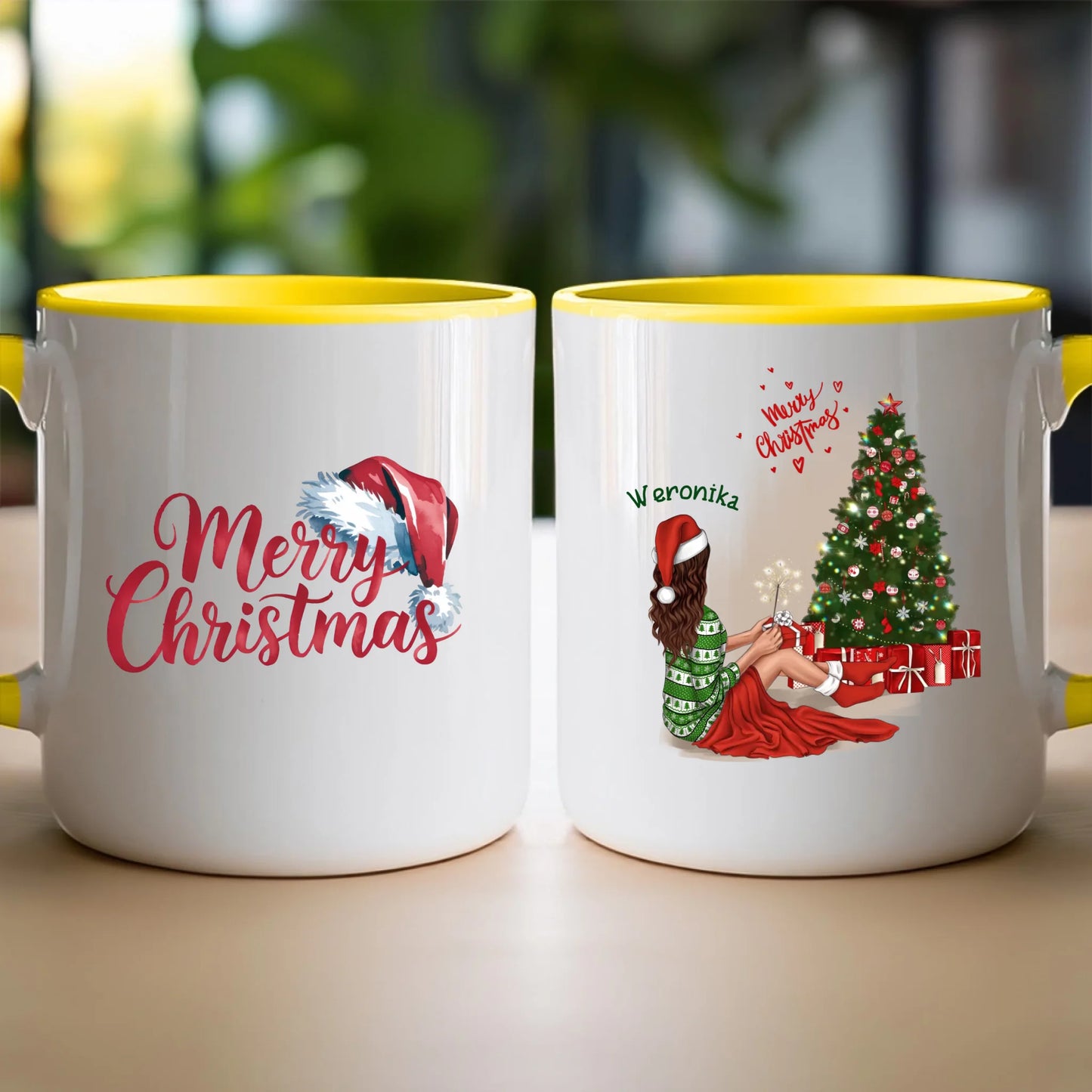 Kubek personalizowany świąteczny dla kobiety #512