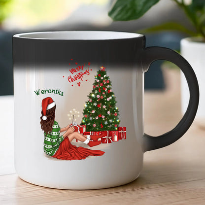 Kubek personalizowany świąteczny dla kobiety #512