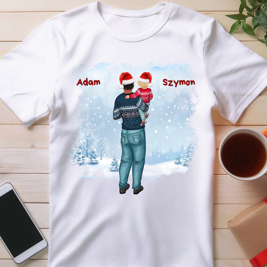 Koszulka personalizowana świąteczna dla Taty #730