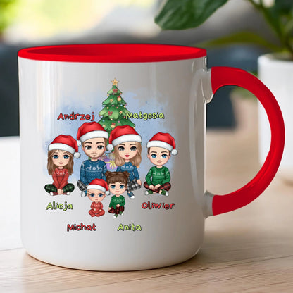Kubek personalizowany świąteczny dla rodziny #809