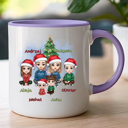 Kubek personalizowany świąteczny dla rodziny #809