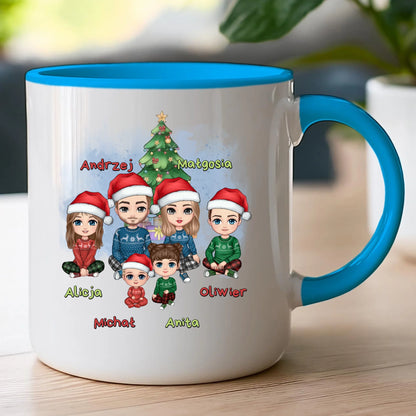 Kubek personalizowany świąteczny dla rodziny #809