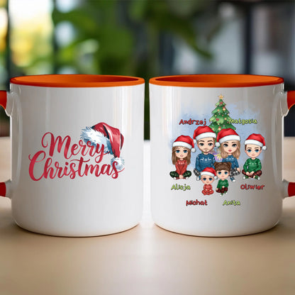 Kubek personalizowany świąteczny dla rodziny #809