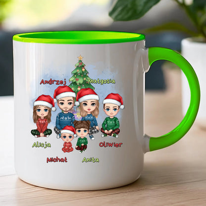 Kubek personalizowany świąteczny dla rodziny #809