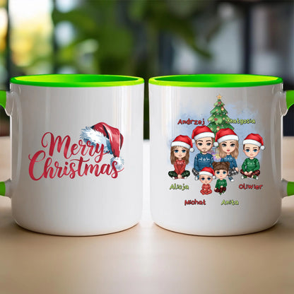 Kubek personalizowany świąteczny dla rodziny #809