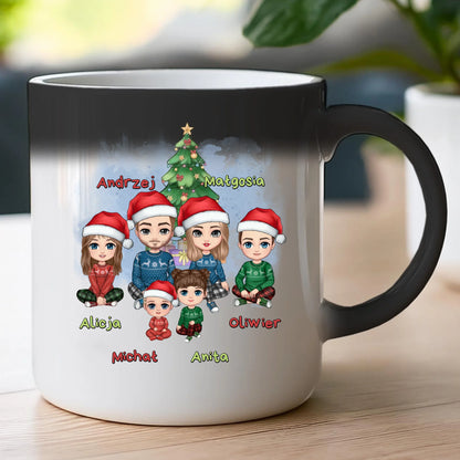 Kubek personalizowany świąteczny dla rodziny #809