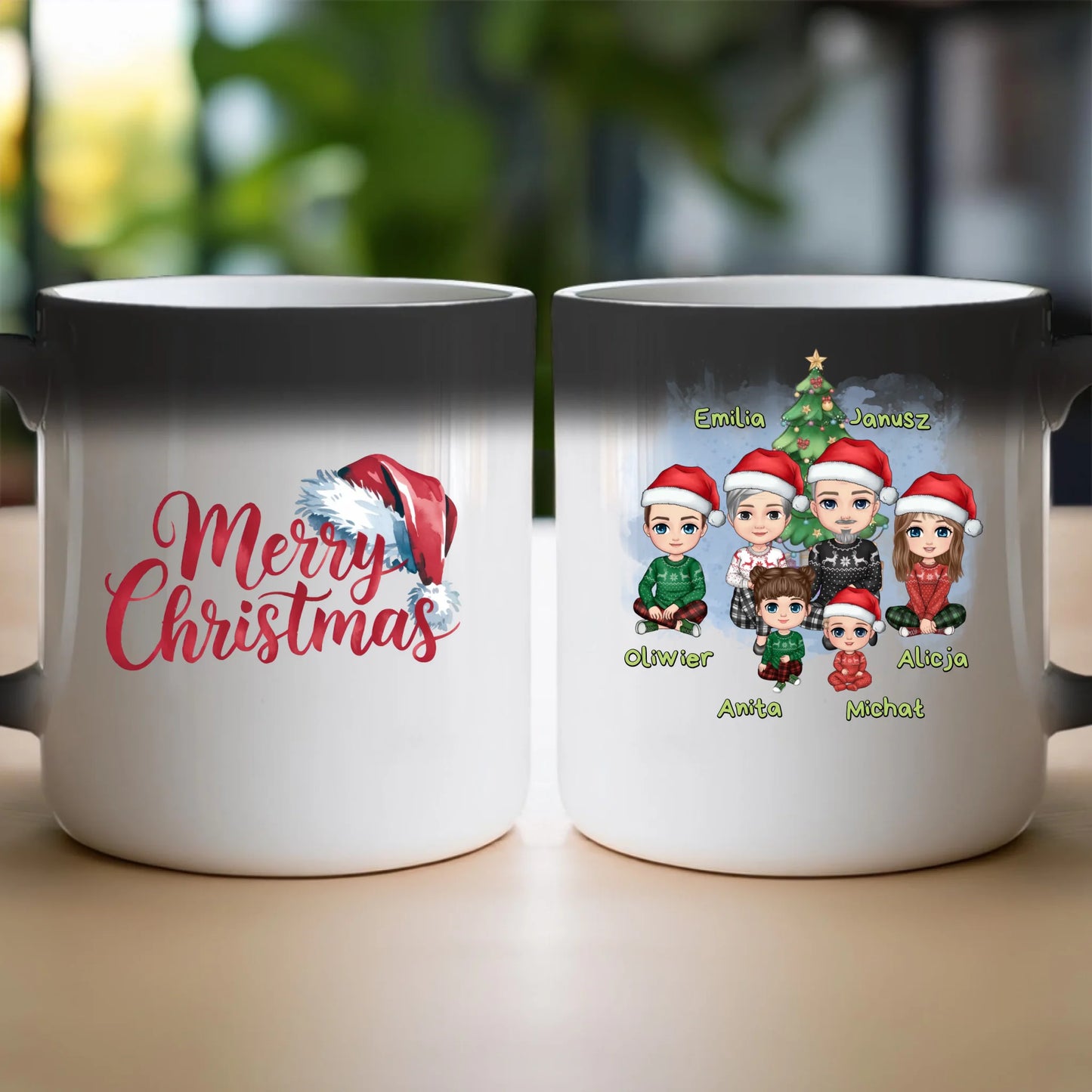 Kubek personalizowany świąteczny dla babci i dziadka #602
