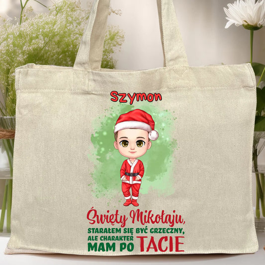 Torba personalizowana świąteczna dla chłopca #95
