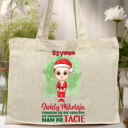 Torba personalizowana świąteczna dla chłopca #95