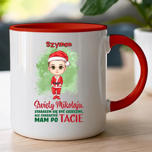 Kubek personalizowany świąteczny dla chłopca #95