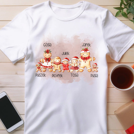 Koszulka personalizowana świąteczna dla rodziny - ze zwierzakami #808