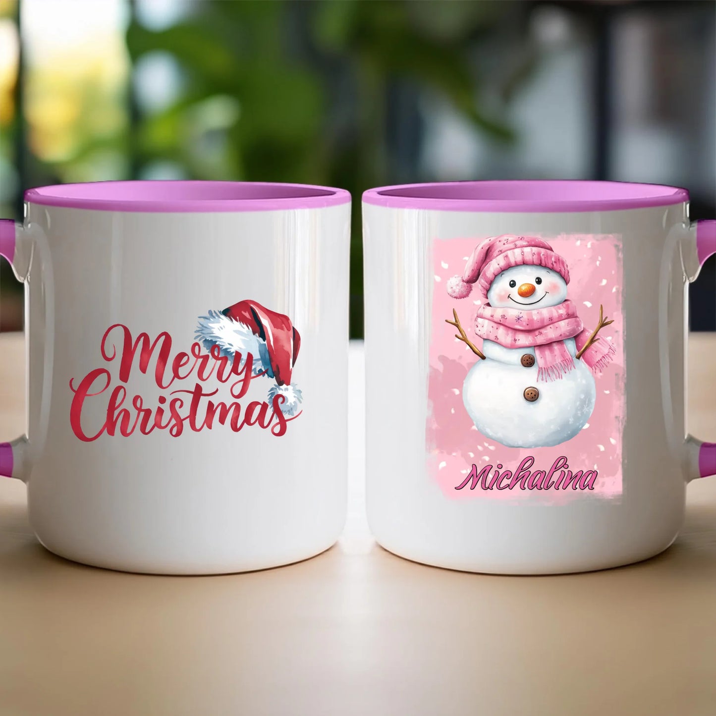 Kubek personalizowany świąteczny - Bałwanek #21